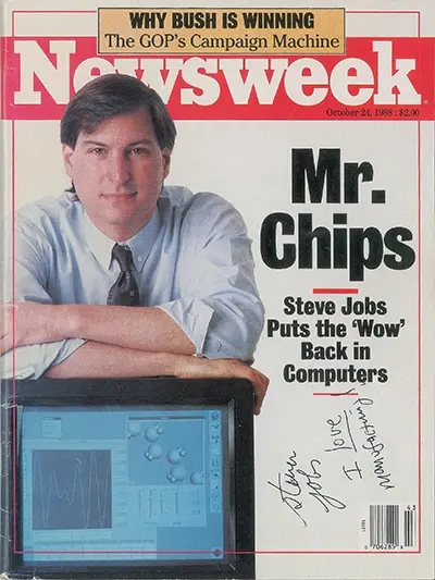 L'édition de Newsweek avec l'autographe de Steve Jobs vendue pour plus 50 000 $