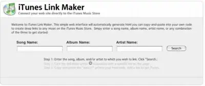 iTunes Link Maker