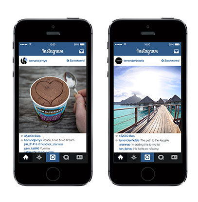 La publicité s'installe dans trois nouveaux pays sur instagram