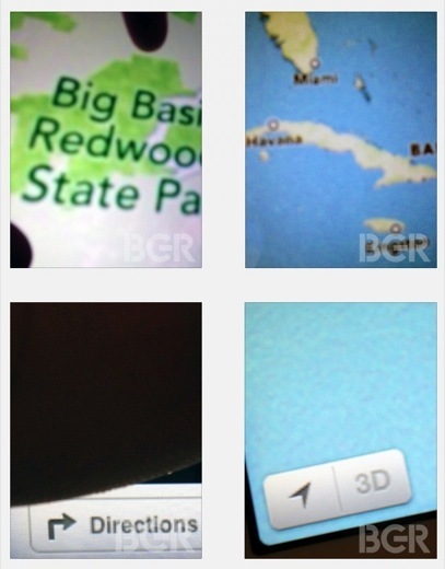 Des images floues de Maps iOS 6, revu à la sauce Apple