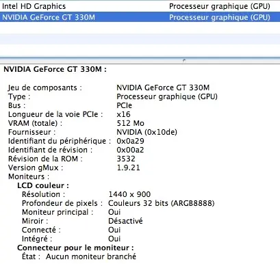 MacBook Pro Core i7 : les performances