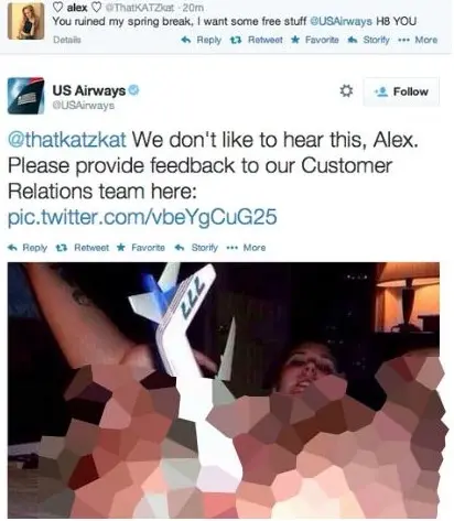 #NSFW : le tweet porno d'US Airways envahit l'internet mondial