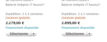 MacBook Pro Retina : du mieux dans les délais... aux USA