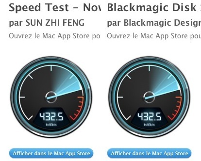 Le Blackmagic Disk Speed Test et l'attaque des clones sur le Mac App Store
