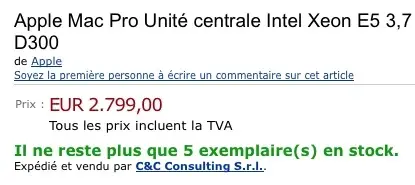 Mac Pro : les revendeurs ont plus de stock qu'Apple !