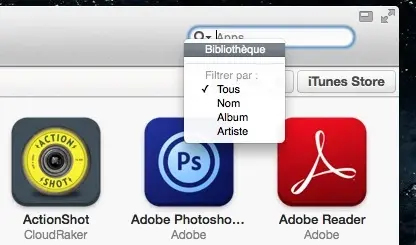 Astuce iTunes 11 : retrouver la recherche contextuelle