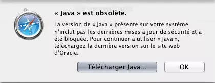 Apple a bloqué Java dans Safari à votre insu (MAJ)