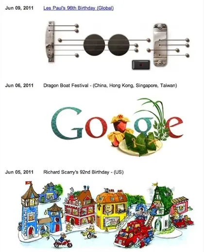 Google compile tous ses logos