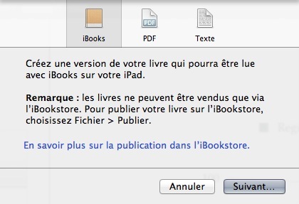 Test express : iBooks Author