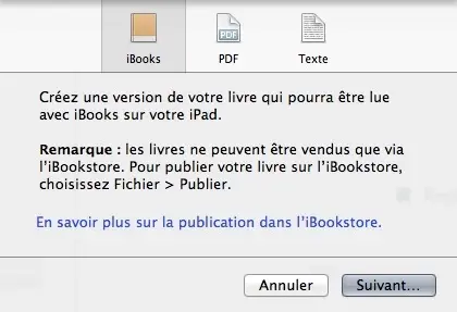 Test express : iBooks Author