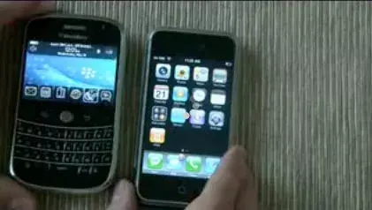 L'iPhone et le Blackberry Bold, face à face vidéo