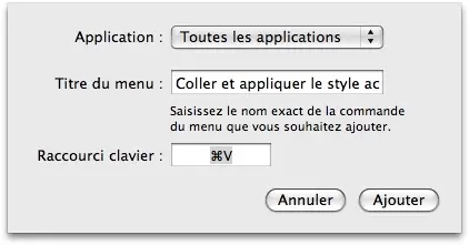 Astuce : coller en préservant le style de destination