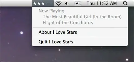 I love stars étoile votre iTunes