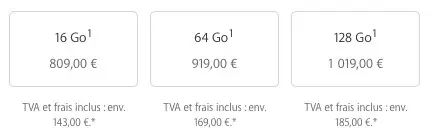 Les prix de l'iPhone 6 en France : de 709€ à 1019€ ! (MAJ avec les tarifs suisses)