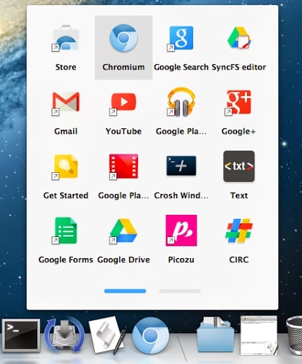 Le lanceur d'App Chrome dispo en bêta pour OS X