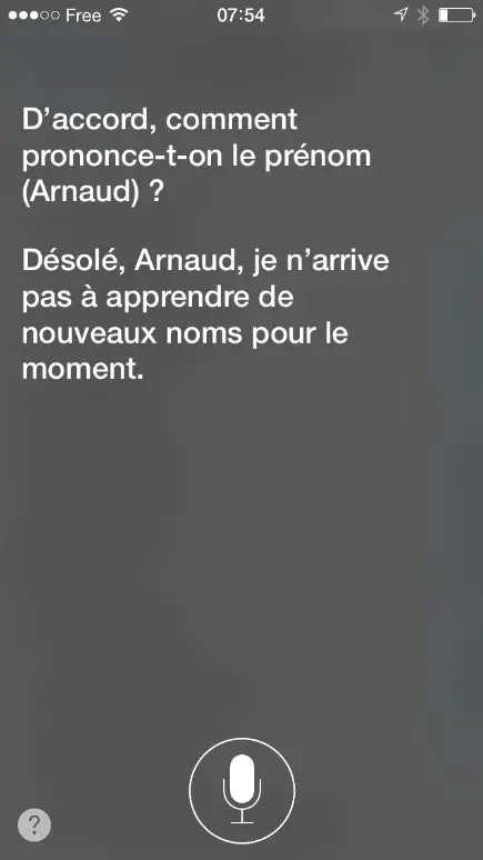 iOS 7 : quand Siri apprend à prononcer les noms