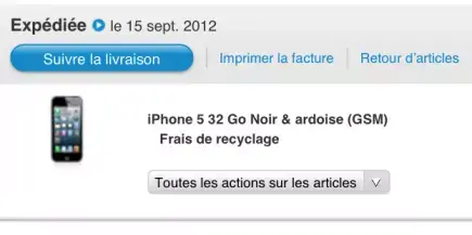 Les premiers iPhone 5 ont été expédiés !