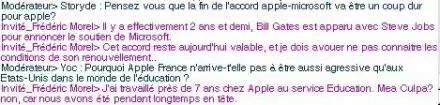 Chat Apple sur 01NEt !