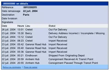 Tracker Apple Store vs tracker TNT...