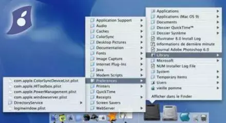 Un menu pomme pour Mac OS X