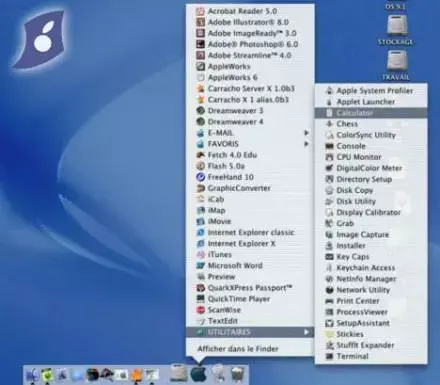 Un menu pomme pour Mac OS X