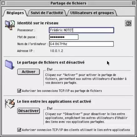 La mise en réseau sous Classic...