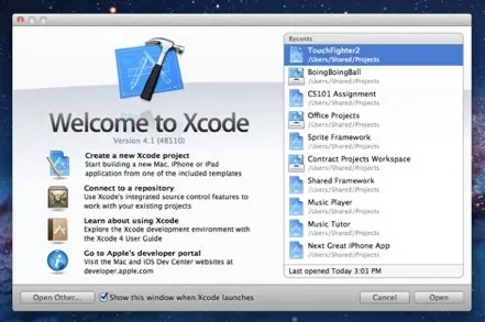 Xcode 4.1 gratuit sur le Mac App Store