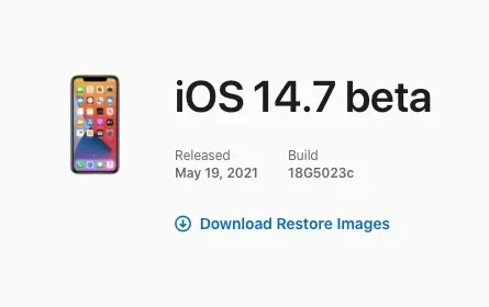 Une première bêta pour iOS/iPadOS 14.7