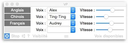 VoicePicker simplifie l'utilisation du synthétiseur vocal d'OS X