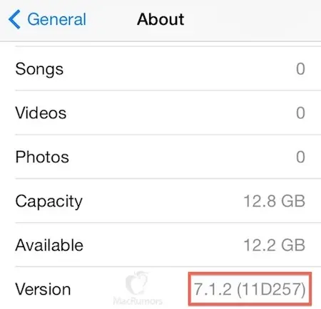 iOS 7.1.2 bientôt disponible ?