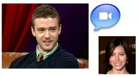 Justin Timberlake drague Jessica Biel par iChat !