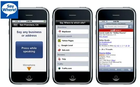 Say Where : pilotez votre iPhone à la voix
