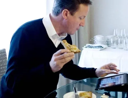 Une app maison pour l'iPad de David Cameron