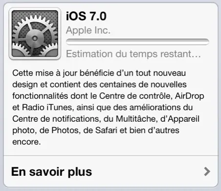 iOS 7 est disponible !