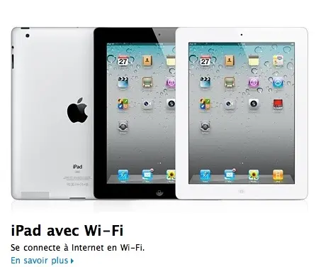 Les pages iPad 2 des Apple Store sont prêtes (avec les prix)