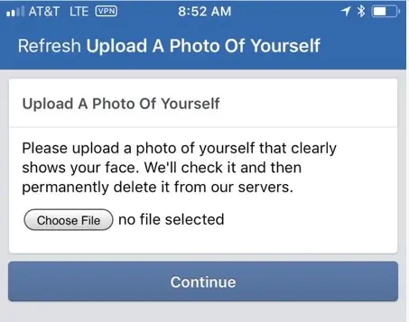 Un autoportrait bientôt nécessaire pour s'identifier sur Facebook ?