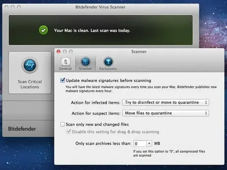 Spécial parano : l'antivirus Bitdefender gratuit pour Mac