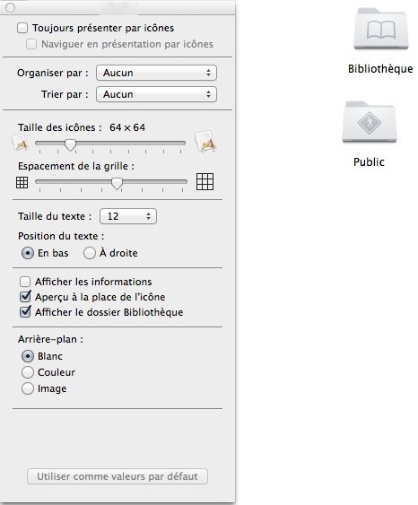 Astuce Mavericks : révéler le dossier Bibliothèque aisément