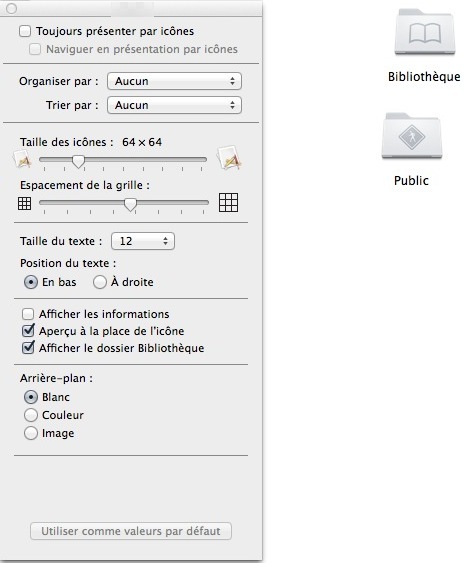 Astuce Mavericks : révéler le dossier Bibliothèque aisément