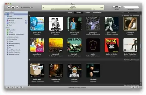 iTunes 8 : classement par ordre alphabétique