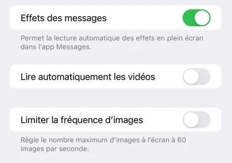 iPhone 13 Pro : une option pour limiter l'affichage à 60 ips