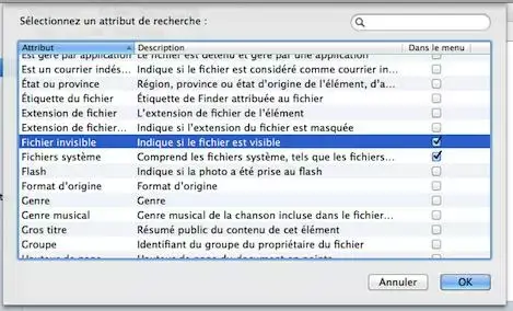 Astuce : afficher ces fichiers qu'OS X vous cache