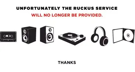 Ruckus, concurrent supposé d'iTunes, ferme