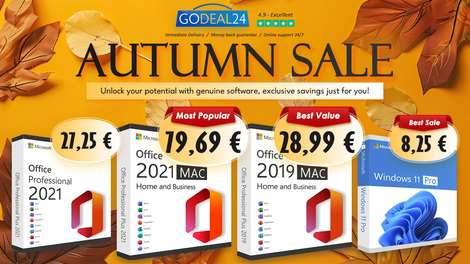 Les licences Microsoft à prix cassé : grosse promo d'automne chez GoDeal24