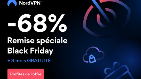 -68% sur NordVPN pour le BlackFriday, valable dès aujourd'hui !