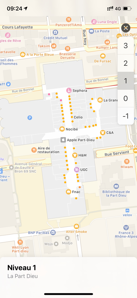 Le centre commercial de La Part Dieu à Lyon apparaît enfin sur Plans !