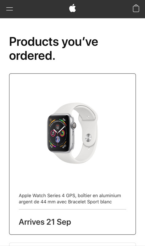 Les Apple Watch Series 4 sont expédiées (aussi) !