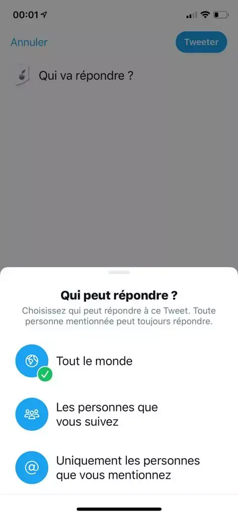 Twitter limite les réponses aux tweets (màj)