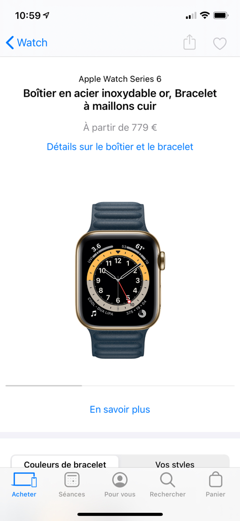 Apple Store : l'Apple Watch Series 6 cellulaire est dispo en Belgique avec Telenet