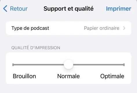 iOS 15 peaufine les options d’impression